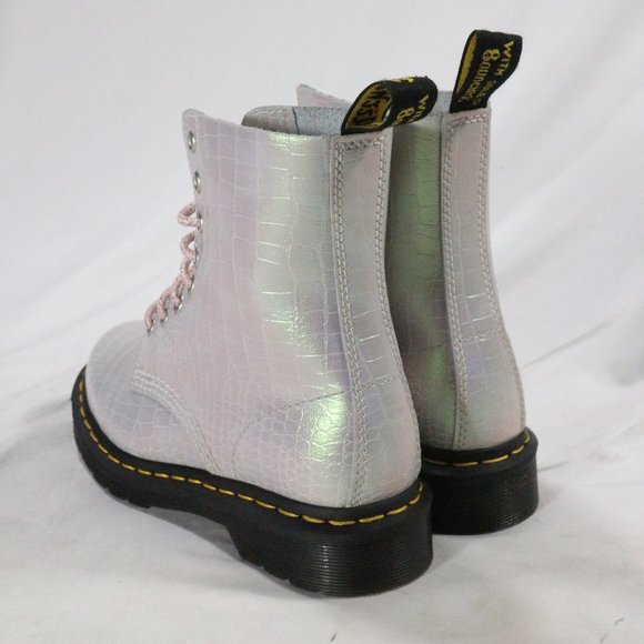 Dr. Martens 1460 Iridescent Croc Leather Boots Sz 6 US RARE - Picture 8 of 14